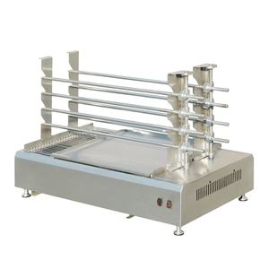 <span class=keywords><strong>Asador</strong></span> de pollo de carbono comercial de acero inoxidable de alta productividad <span class=keywords><strong>para</strong></span> tiendas de alimentos Parrilla de barbacoa rotativa - Product Image 1