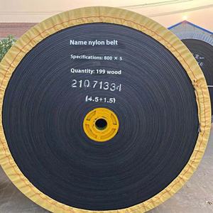 ゴム制コンベアベルト800mm幅中古ブラックEP150タイプ - Product Image 1