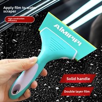 Raclette en silicone de haute qualité PP+Caoutchouc Tendon de Bœuf, large raclette à eau pour nettoyage de pare-brise, application de film automobile