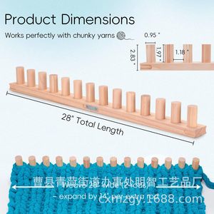 Portable Wooden Blanket Knitting Machine For Thick <b>Wool</b> Yarn Handmade DIY <b>Craft</b> Tools - Product Image 4