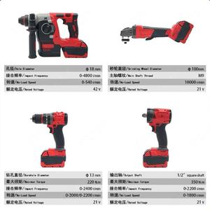 Bộ máy khoan không dây pin Lithium 21V, máy điện tự làm, không chổi than, thép carbon, hộp đựng chắc chắn, dùng cho các dự án tự làm - Product Image 5