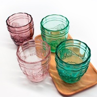 LANGXU Verres à vin de luxe en cristal de couleur ambre sans pied décoratifs gravés Cadeau vente en gros de ensembles de verres à vin