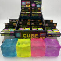 JY Cubes Squishy Scintillants à Presser Couleurs Vives Texture Douce Polyuréthane Jouets Anti-Stress Puzzle 14+