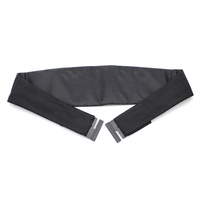 Hommes en gros fête Banquet smoking noir noeud papillon couleur unie 100% soie tissé gros-grain ensemble cadeau de mariage noeud papillon et Cummerbund