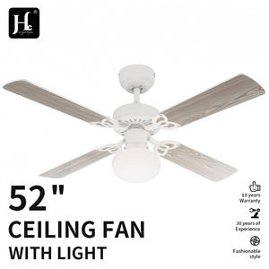 Ventilateur de plafond miniature de 42 pouces (1050 mm) avec éclairage, douille E27, fil de cuivre pur, 4 pales, ventilateur décoratif en métal - Product Image 5