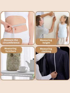 Retractable Soft <b>Tape</b> Double-sided <b>Measurement</b> Ruler Portable <b>Body</b> Flexible Ruler for Weight Loss Medical <b>Measurement</b> - Product Image 2