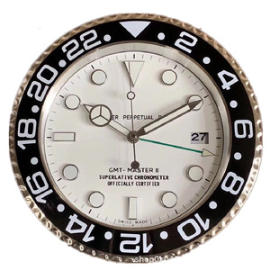 <span class=keywords><strong>2025</strong></span> nóng bán tùy chỉnh kim loại quảng cáo trang trí nội thất 34cm 14inch lớn lớn sang trọng đồng hồ treo tường - Product Image 2