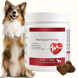 Integratore per il Supporto Cardiaco dei Cani OEM all'Ingrosso, Formula Cardiovascolare con CoQ10, L-Taurina, L-Carnitina, 60 Compresse Masticabili, 270g - Product Image 4