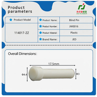 Bouchon de cavité en plastique 114017-ZZ blanc, tige d'obturation solide anti-poussière pour connecteur TE Deutsch