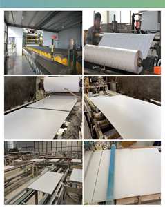 <span class=keywords><strong>Film</strong></span> PVC gaufré 0,07 mm en rouleau blanc, vente en gros directe usine Xinjunye, feuille décorative en PVC pour dalles de plafond en plâtre - Product Image 3