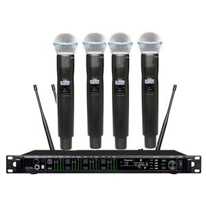 Micrófono Inalámbrico UHF de 4 Canales Ad4q para Actuaciones en Escenario, Micrófono <span class=keywords><strong>Profesional</strong></span> de 4 Canales para Conferencias, Micrófonos Axient - Product Image 2