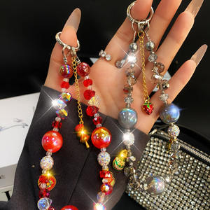 سحر فتاة سوار الرجعية الهاتف المحمول الحبل البوتيك المصنوعة يدويا سلسلة مطرز اليد القصيرة قلادة المعصم سوار كليب الحبل - Product Image 1