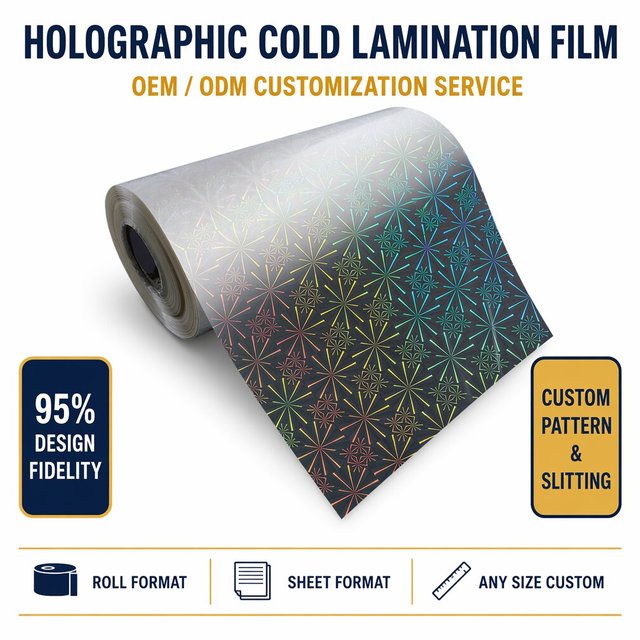 Factory Direct Laser Cold Film 50mic Holographic Star Sand Glitter Effect for Wholesale Printing Packaging Industry