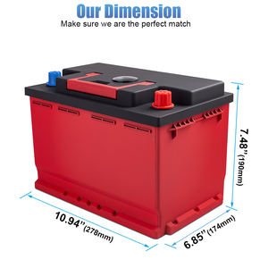 DOHON 12V 072-20グループ48自動車自動車リチウム鉄バッテリーLiFePO4リチウムカーバッテリーパック - Product Image 4