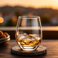 JINGYUE Maßgefertigte Moderne Stiellose Rotweingläser 19,61oz Eiförmige Kristallklare Weintumbler für Hochzeit, Restaurant, Hotel
