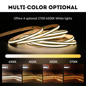 Bande lumineuse LED COB flexible 12V DC 528W à découpe libre pour armoire intérieure et maison - Product Image 4