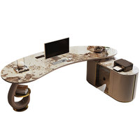 Bureau de travail minimaliste moderne, table de bureau peinte, vente directe d'usine, bureau minimaliste