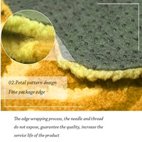 Tapis antidérapant sur mesure, forme irrégulière, découpé sur mesure, tapis décoratifs faits à la main, tapis fleuri pour chambre à coucher, pour la décoration de la maison