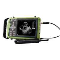 Sistema de Diagnóstico Médico Veterinario Portátil con Pantalla Táctil de 5.6 Pulgadas, Sonda Mecánica de 3.5MHz, Metal, CE