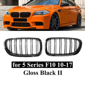 Rejillas Negras Brillantes para BMW Serie 5 F10 F11, 37 cm x 19.5 cm, para Actualización Retrofit 2010-2016 - Product Image 5