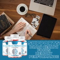 Gummies de Suppléments Cérébraux et de Mémoire à Marque Blanche OEM, Vente Chaude, Améliorent l'Immunité pour Adultes, 60 Unités, Sans Gluten, Déconseillé aux Femmes Enceintes