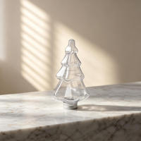 Bouteille de thé au lait en forme de sapin de Noël, créative, transparente, en PET de qualité alimentaire, imprimée sérigraphiée, avec bouchon à vis – Meilleure vente