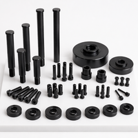 Layanan Pemesinan CNC OEM, Baut Bahu Baja Oksida Hitam, Pin Dowel, Poros As, Bushing, Spacer, Part Non-Standar