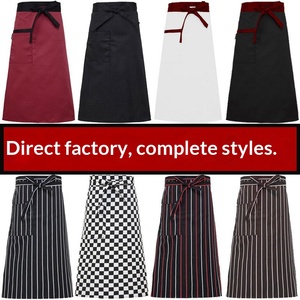 Tablier de Chef Épais Sans Manches <span class=keywords><strong>Youbu</strong></span> en Polyester Couleur Unie avec 1 Poche pour Hôtels, Cafés et Restaurants Occidentaux - Vêtements de Travail en Gros - Product Image 2