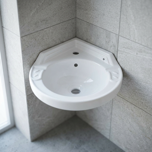Luxury Modern Square Ceramic Rectangular Bathroom Sink Simple Stylish Floor-standing Pedestal Basin with Drainer for Hospitals - Product Image 6