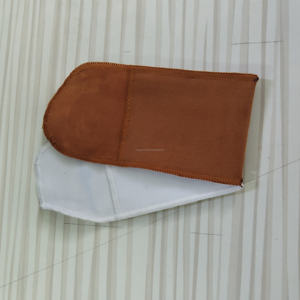 Pochette enveloppe en velours marron personnalisée, fine, anti-rayures, pour portefeuilles de crypto-monnaies, avec logo imprimé - Product Image 4