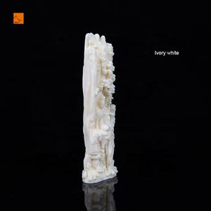 ที่กําหนดเองเงางาช้างสีขาว Guanyin พระพุทธรูปตกแต่ง Polyresin โบธิดาแห่งความเมตตาทางศาสนาสําหรับตกแต่งบ้าน - Product Image 3