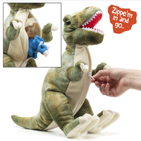 Jouets en peluche en maille super douce sur mesure ODM 2025 avec petit dinosaure, animaux en peluche éducatifs, cadeau pour bébé, enfants
