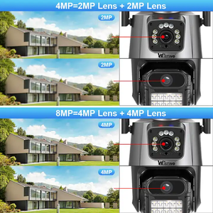 Wistino 4K 8mp Hd Ip Camera Outdoor Bewegingsdetectie Kleur Nachtzicht Cctv Beveiliging Icsee 360 Wifi Camera - Product Image 4