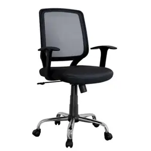 أسود اللون عالية الجودة كرسي مكتب من القماش الشبكي مع الساقين الكروم ذات نوعية جيدة وبأسعار تنافسية