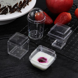 <span class=keywords><strong>Taza</strong></span> <span class=keywords><strong>de</strong></span> plástico con tapa para postres, vaso para Mousse, pudín, Yogurt, 3oz, 6oz, 10oz, 16oz, precio <span class=keywords><strong>de</strong></span> fábrica - Product Image 4