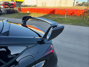 ปีกท้ายรถคาร์บอนไฟเบอร์แห้งทำจาก PU สำหรับ Honda <span class=keywords><strong>Civic</strong></span> <span class=keywords><strong>Typer</strong></span> FL5ปีกท้ายรถสไตล์ AD สปอยเลอร์ปีกกาหลังเป็ด - Product Image 6