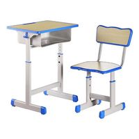 Ensemble de bureau et chaise réglables pour étudiants avec tiroir, mobilier scolaire ergonomique pour la salle de classe et l'étude à domicile