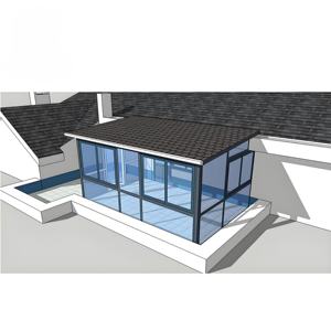 <span class=keywords><strong>Solarium</strong></span> préfabriqué en verre moderne personnalisé, en aluminium, autoportant, pour les quatre saisons, pour villa, usage extérieur résidentiel - Product Image 6