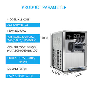 KLS-C26T Macchine <span class=keywords><strong>per</strong></span> Gelato/<span class=keywords><strong>Attrezzature</strong></span> <span class=keywords><strong>per</strong></span> la Produzione di Gelato - Product Image 2