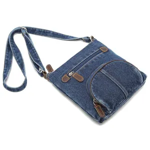 女士时尚休闲Jean手提包钱包单肩包牛仔斜挎包