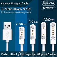 Montre intelligente magnétique USB Dock Chargeur 2 broches 4 broches Câble de charge Adaptateur secteur pour enfants Smartwatch Presse-agrumes Appareil de beauté Brosse à dents