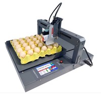 Imprimante automatique de codes sur coquilles d'œufs XP600, nouvelle, 12,7 mm, pour ligne de production d'œufs, date, logo, codage par lots, encre de qualité alimentaire, 20 m/min