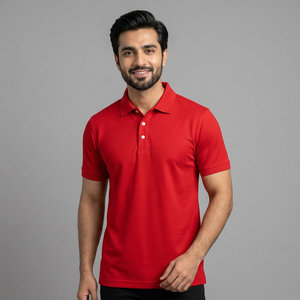 Camiseta Polo Deportiva de Secado Rápido Personalizada para Hombre, Talla Estadounidense, Corte Ajustado Informal con Mangas Cortas, Tejido de Jersey de Poliéster Transpirable - Product Image 1