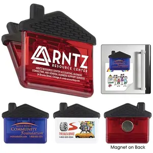 คลิปหนีบกระดาษแม่เหล็กติดตู้เย็นรูปบ้านเป็นมิตรกับสิ่งแวดล้อมปรับแต่งโลโก้ได้ตามต้องการ - Product Image 1