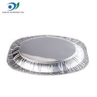 Plats de restauration rapide en papier d'aluminium pour barbecue ovale jetable de 9*6 pouces Casserole à poisson en aluminium Récipient alimentaire en papier d'aluminium