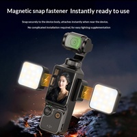 Kit Pencahayaan Slow-motion MAMEN IP65 untuk DJI Pocket 4/3/4 Pro, Lampu Isi Magnetik Mini Portabel Ukuran Saku dengan Pelepasan Cepat