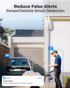 Caméra de sécurité extérieure cellulaire <span class=keywords><strong>Reolink</strong></span> 4MP 4G LTE avec carte SIM mobile, batterie rechargeable <span class=keywords><strong>solaire</strong></span>, vision nocturne, sans fil, IP65, CMOS, Cloud - Product Image 5