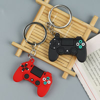Niedliche PVC-Mini-Konsolen-Shaker-3D-Game-Controller-Schlüsselanhänger als Taschenzubehör für Damen und Herren