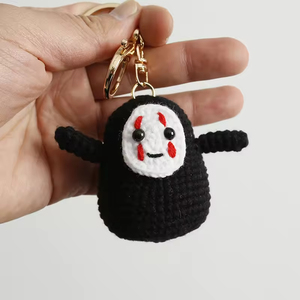 Llavero de Peluche con Figura Masculina sin Rostro de Anime, Tejido a Mano, Juguete Único, Regalo de Halloween y Navidad, Venta al Por Mayor - Product Image 3
