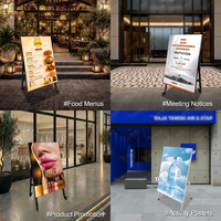 Fabrika Fiyatlı Katlanabilir LED Su Geçirmez Tabela Ekranı Taşınabilir Ayaklı Hareketli Poster Ekranı Reklam İçin